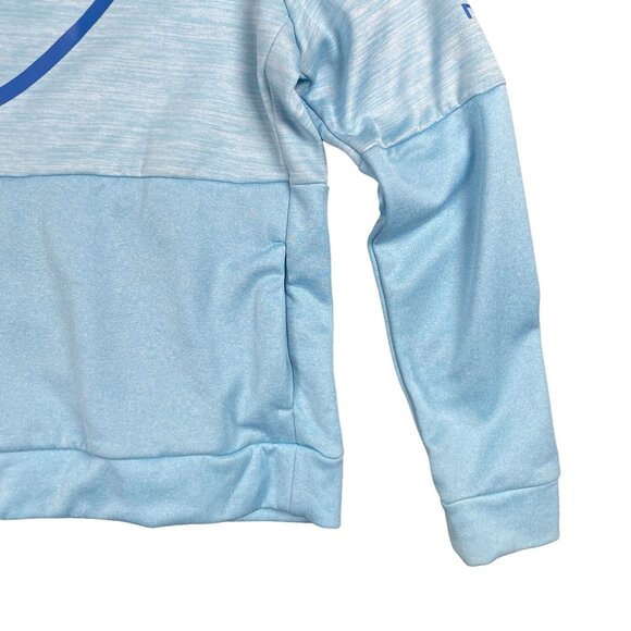 Nike Girls Hoodie XL Blue Therma Dri Fit Training Pull Over Sweatshirt Warm Soft - Picture 7 of 14